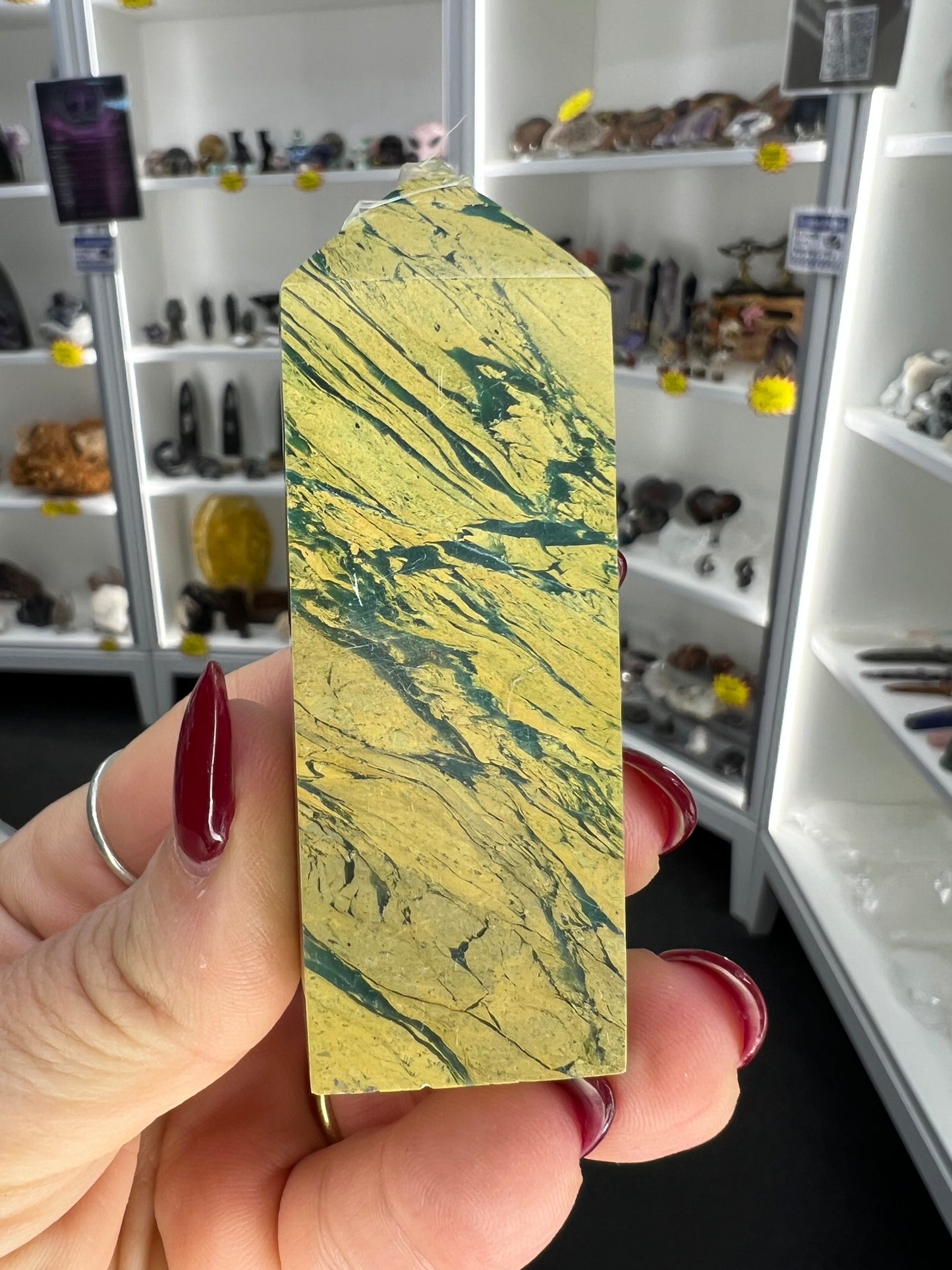 Yellow Unakite Tower