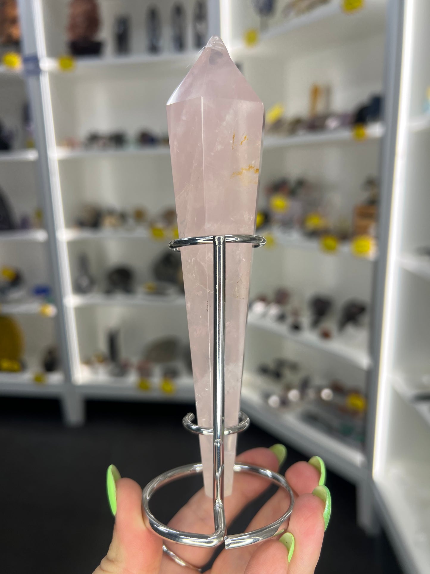 Rose Quartz Wand with Stand