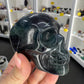 Black Fluorite Skull (UV Reactive)