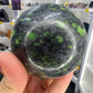 Shungite x Green Opal Sphere on Stand