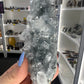 Apophyllite on Blue Chalcedony