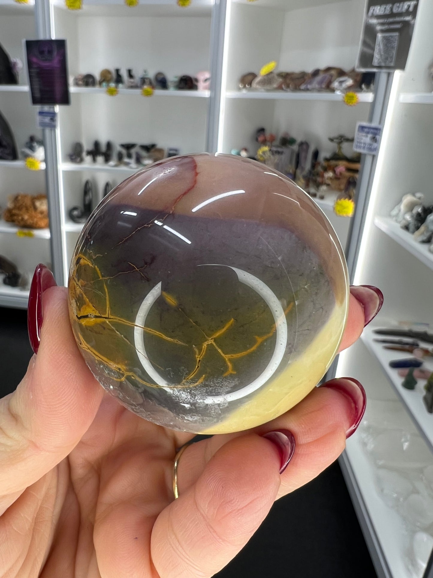 Mookaite Jasper Sphere with Stand
