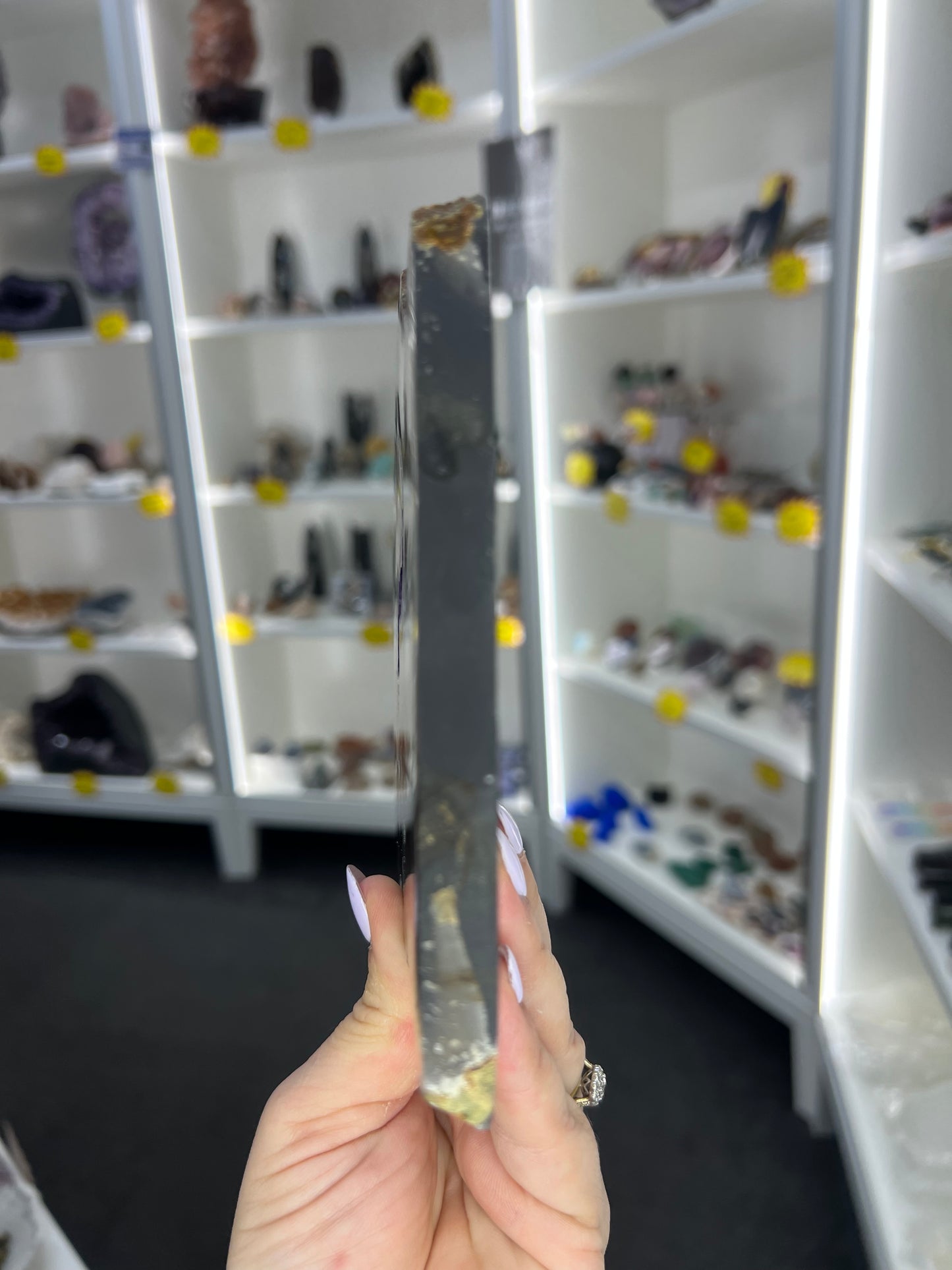 Amethyst / Agate Slab on Stand