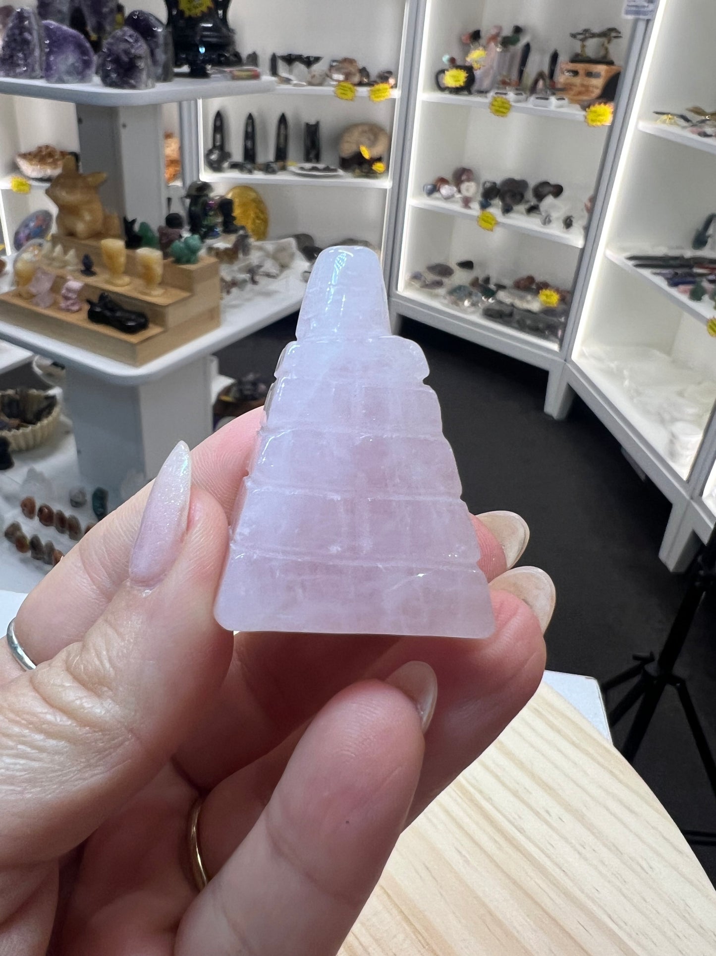 Rose Quartz Eagle
