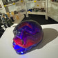 Black Fluorite Skull (UV Reactive)