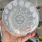 Selenite Sun & Moon Charging Plate