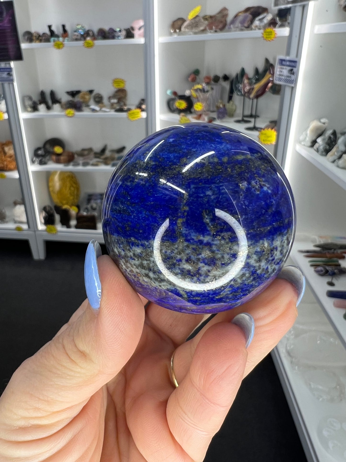 Lapis Lazuli Sphere on Stand