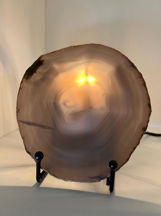 Agate Slice Lamp