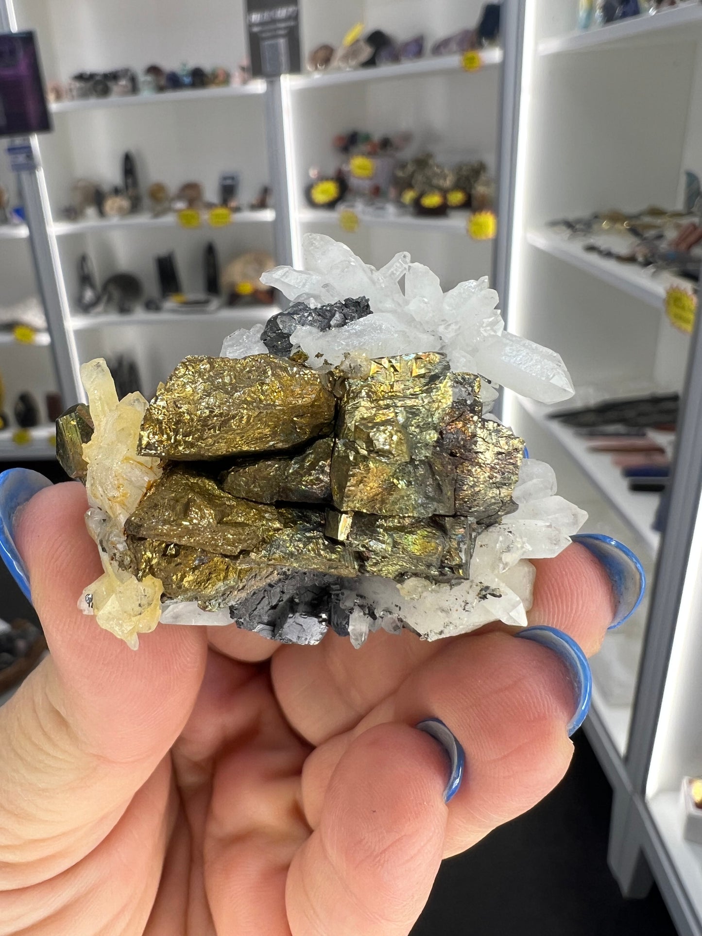 Clear Quartz / Pyrite Raw Specimen
