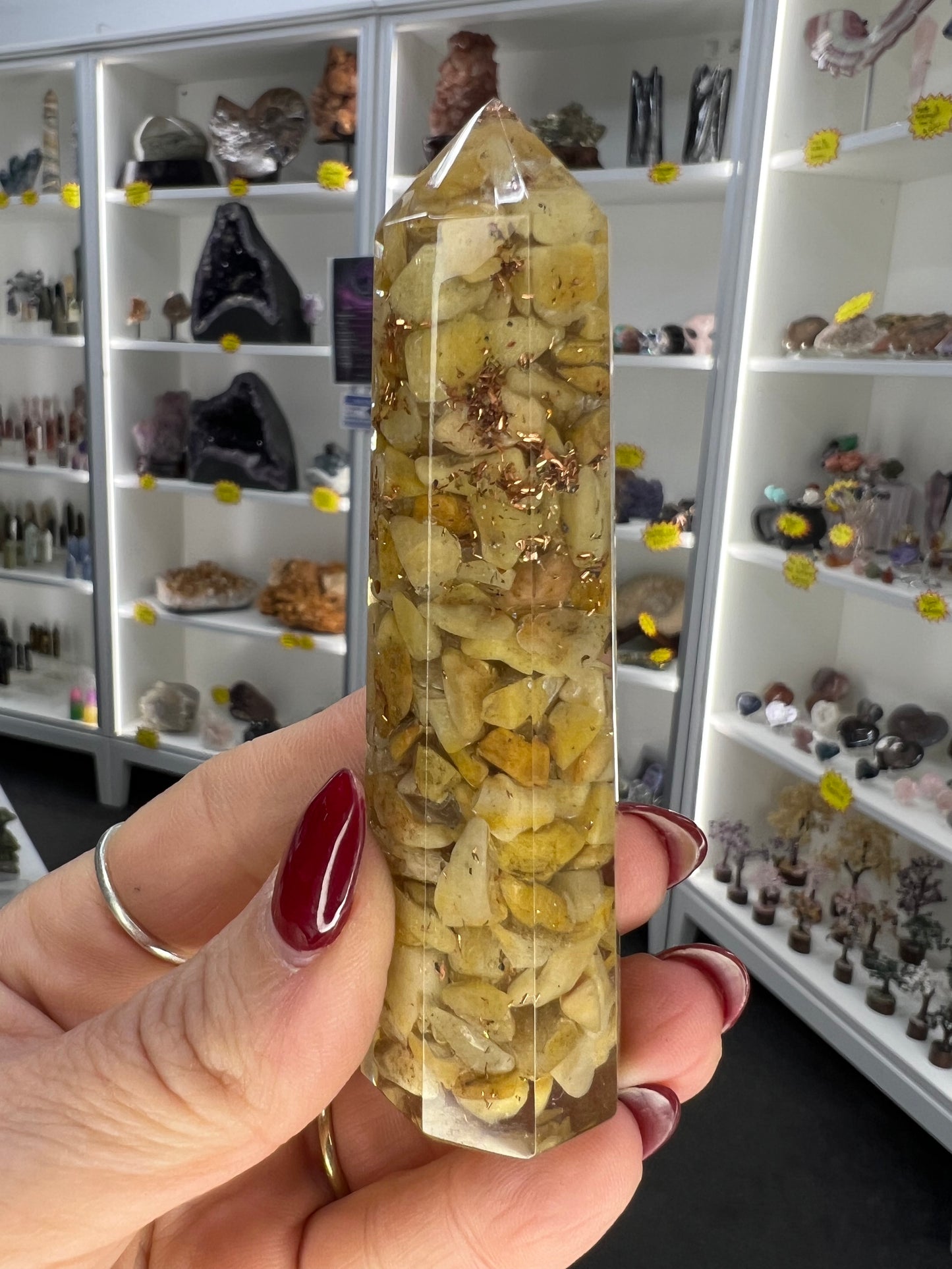 Yellow Aventurine Organite Tower