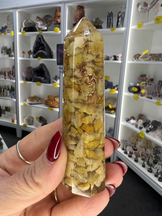 Yellow Aventurine Organite Tower
