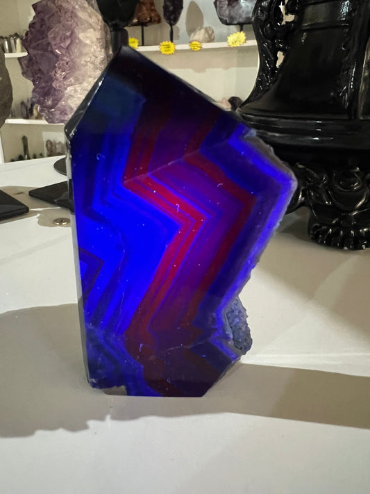 Black Fluorite Tower (UV Reactive)