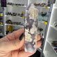 Black Flower Agate Tower