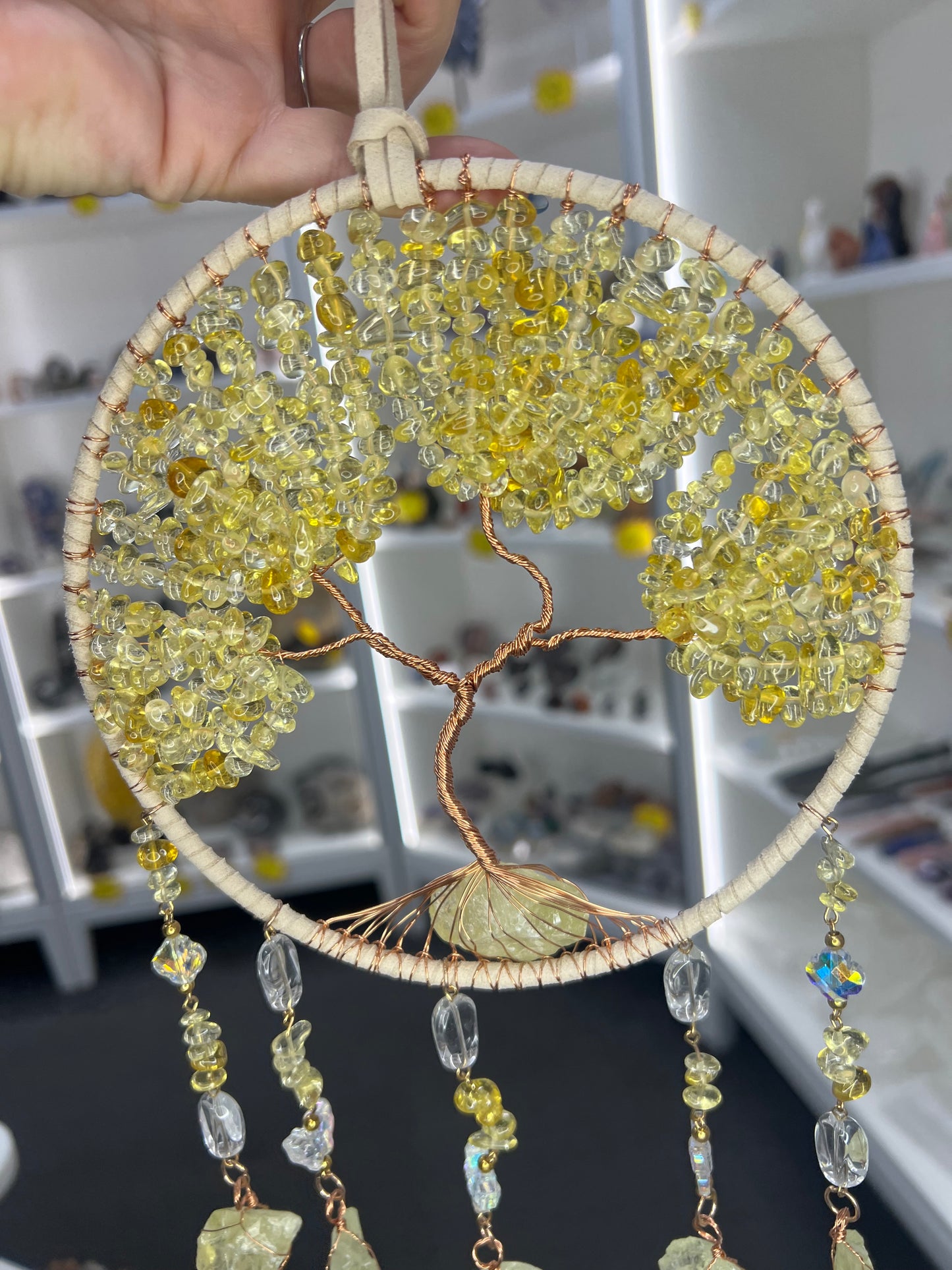 Citrine Tree of Life Suncatcher