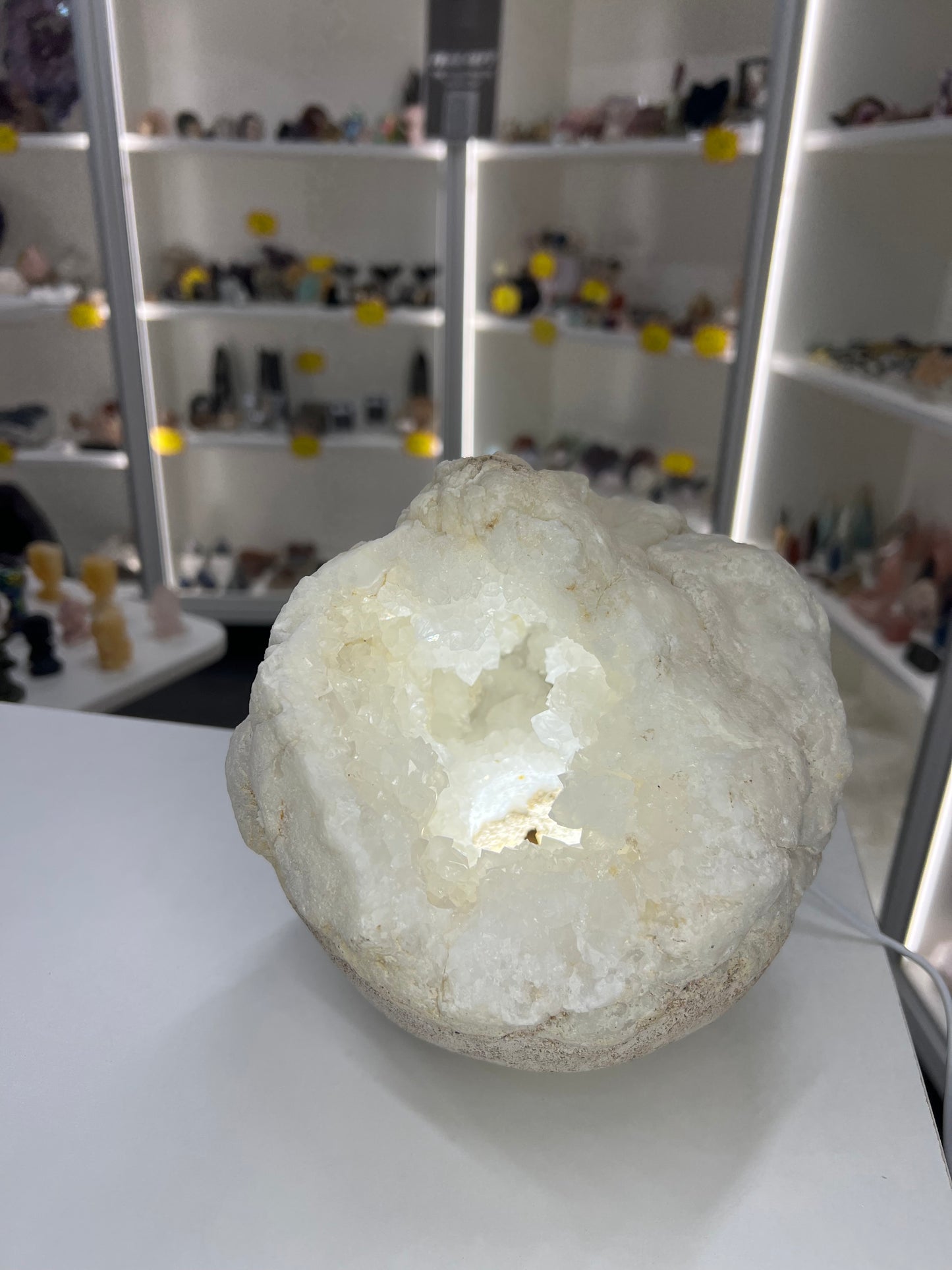 Quartz Geode Lamp