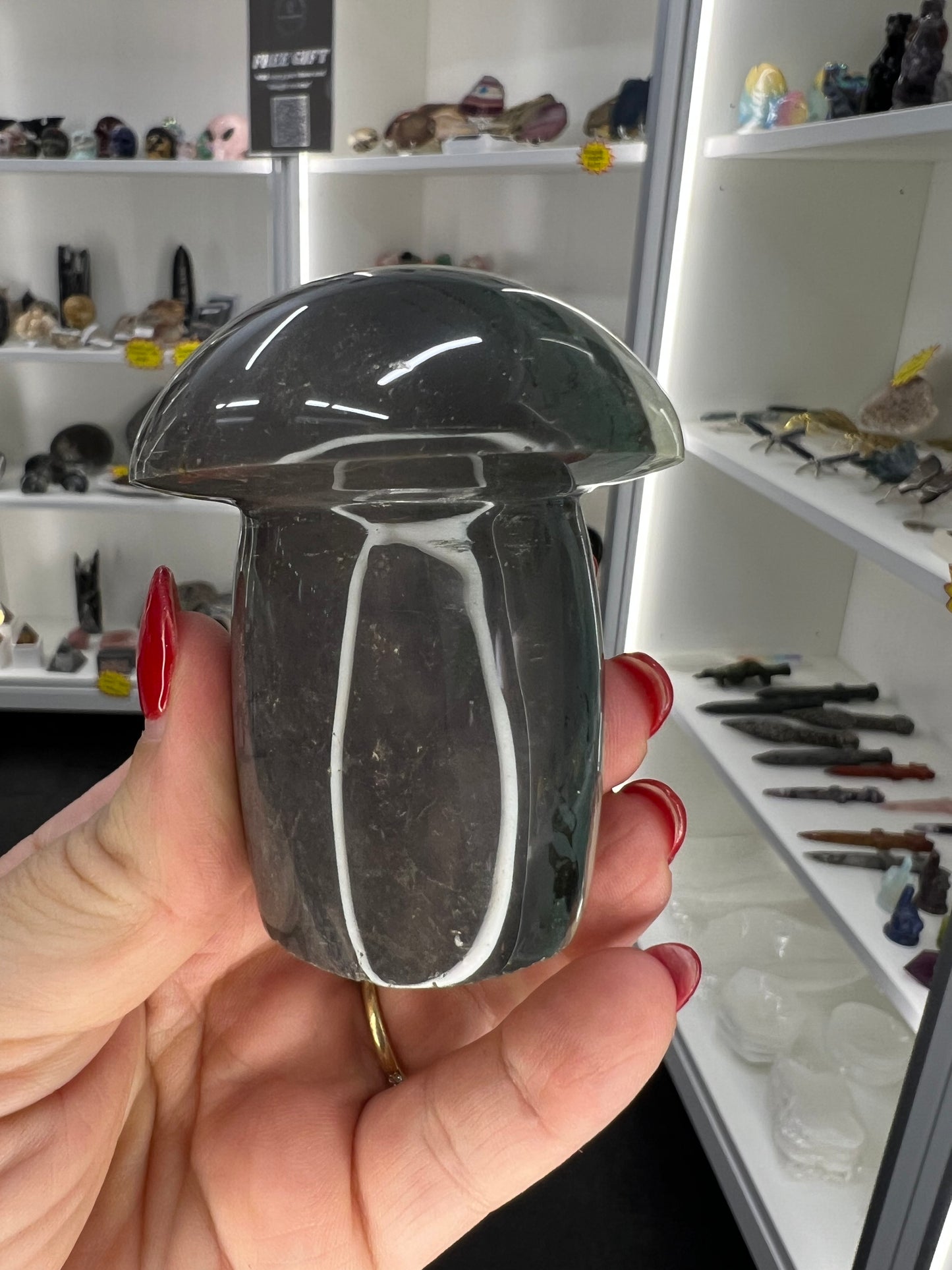 Polychrome Jasper Mushroom