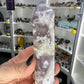 Black Flower Agate Tower