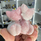 Pink Opal Hugging Cats