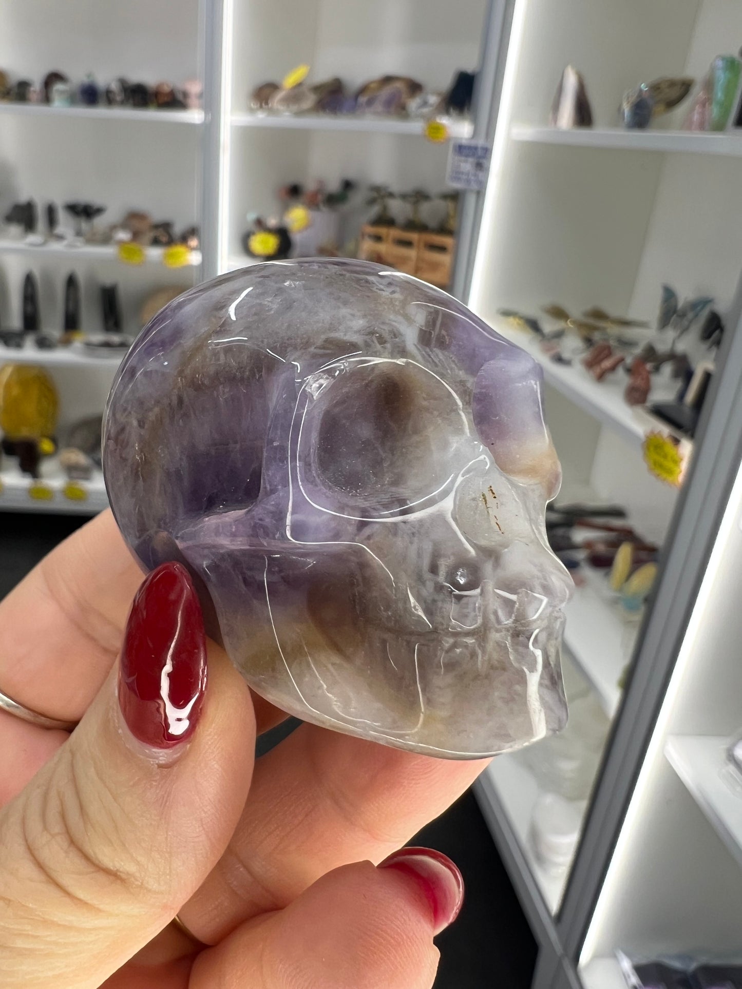 Chevron / Dream Amethyst Skull