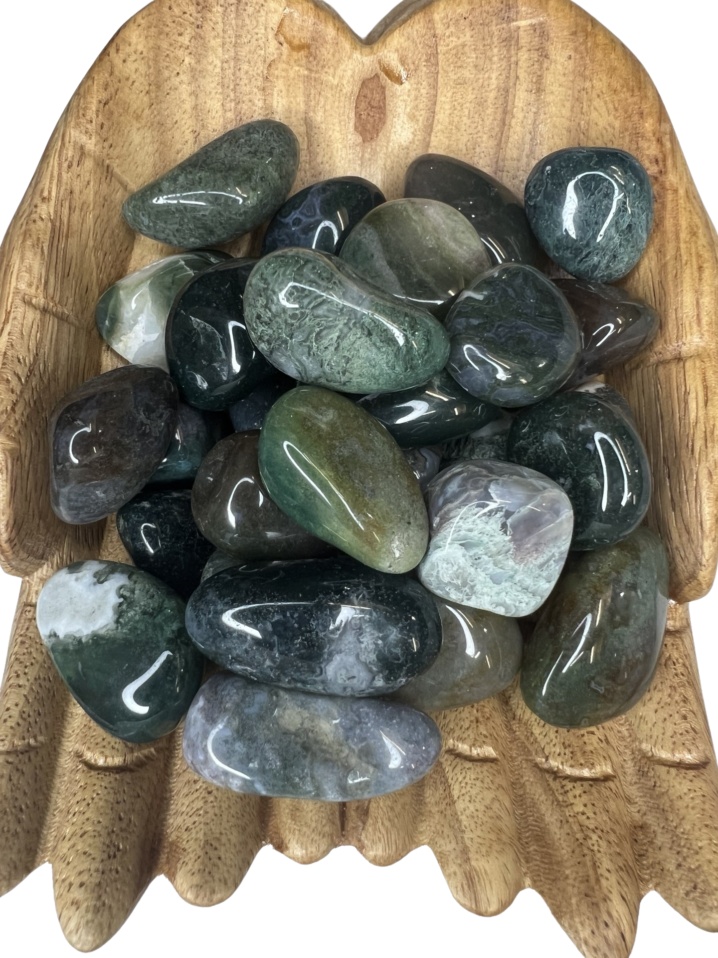 Moss Agate Tumble