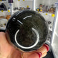 Golden Sheen Obsidian Sphere with Stand