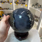 Huge Volcano Agate Sphere on Stand (UV Reactive)