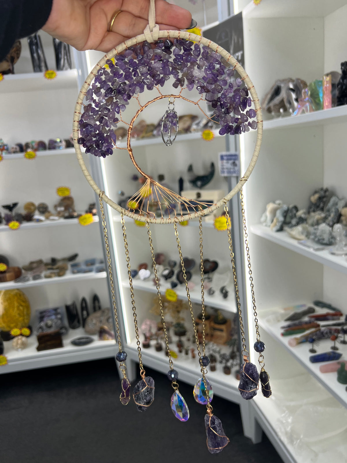 Amethyst Tree of Life Suncatcher