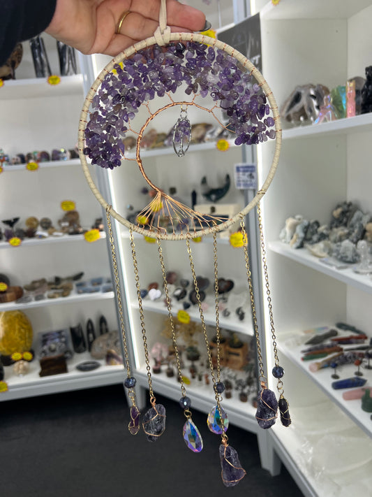 Amethyst Tree of Life Suncatcher