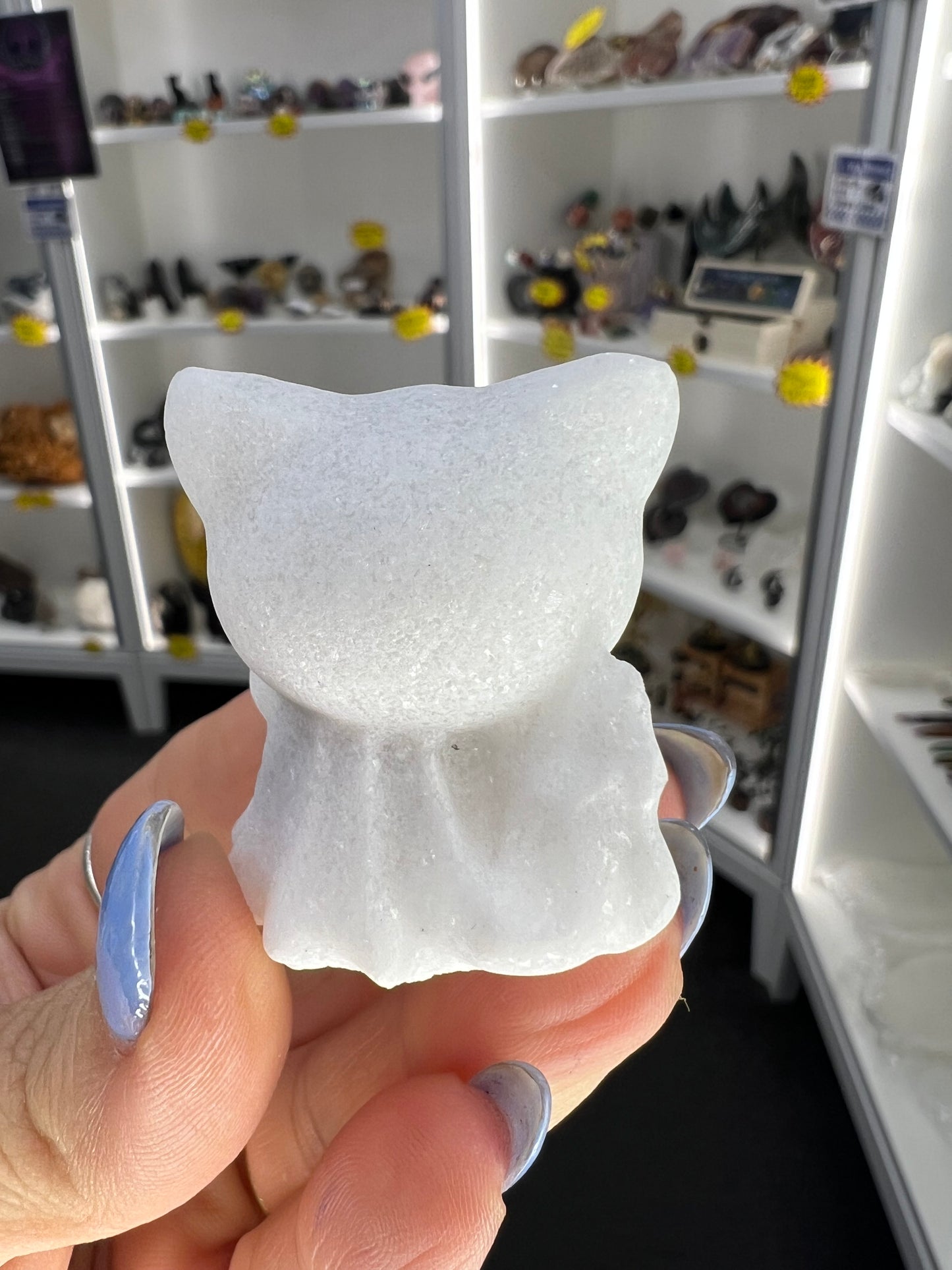 White Quartz Cat Ghost