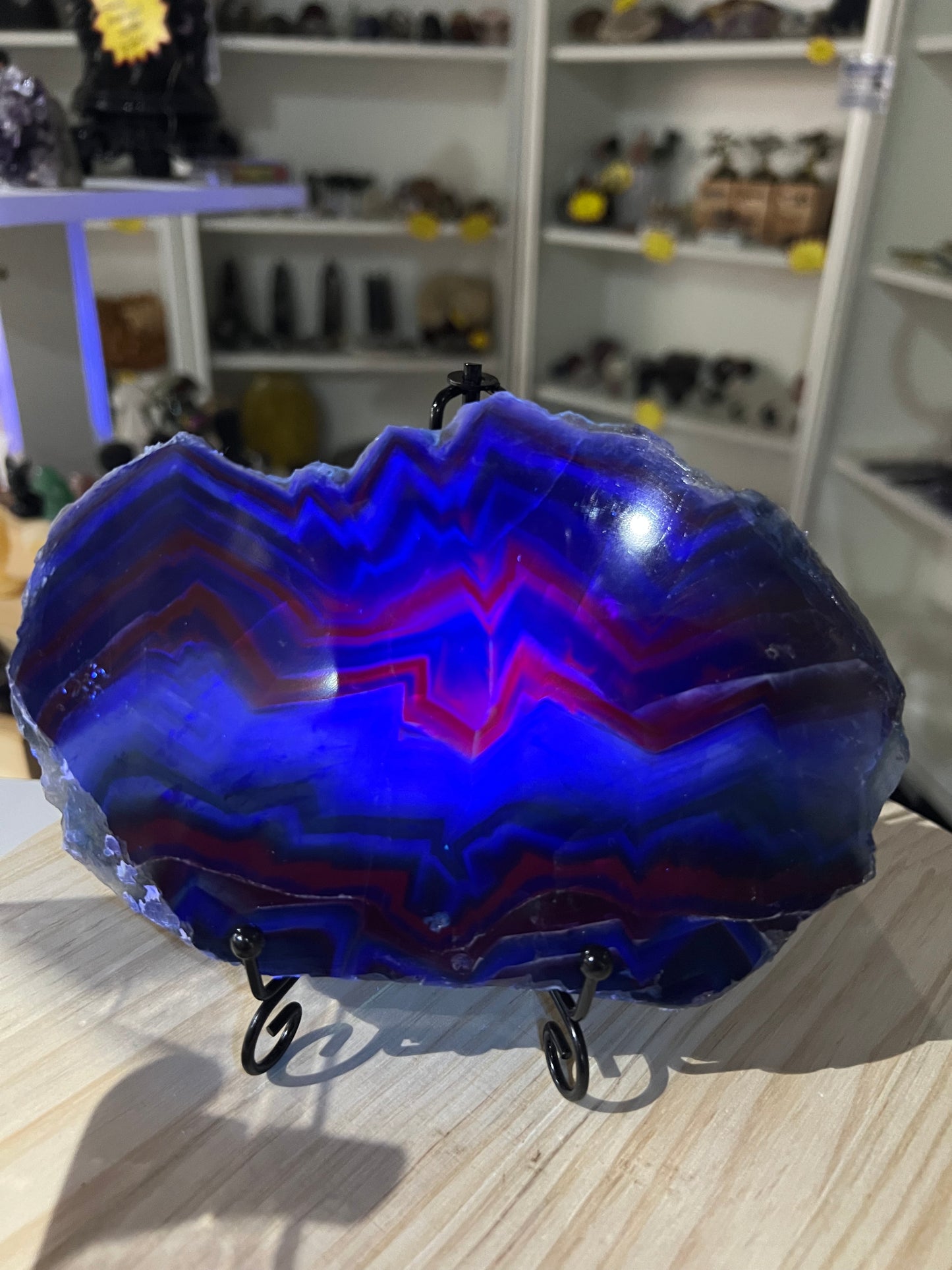 Black Fluorite Slab (UV Reactive)