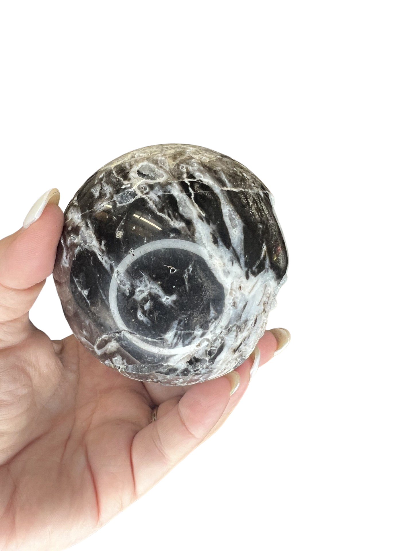 Druzy Sphalerite Sphere with Stand