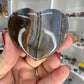 Banded Ocean Jasper Heart