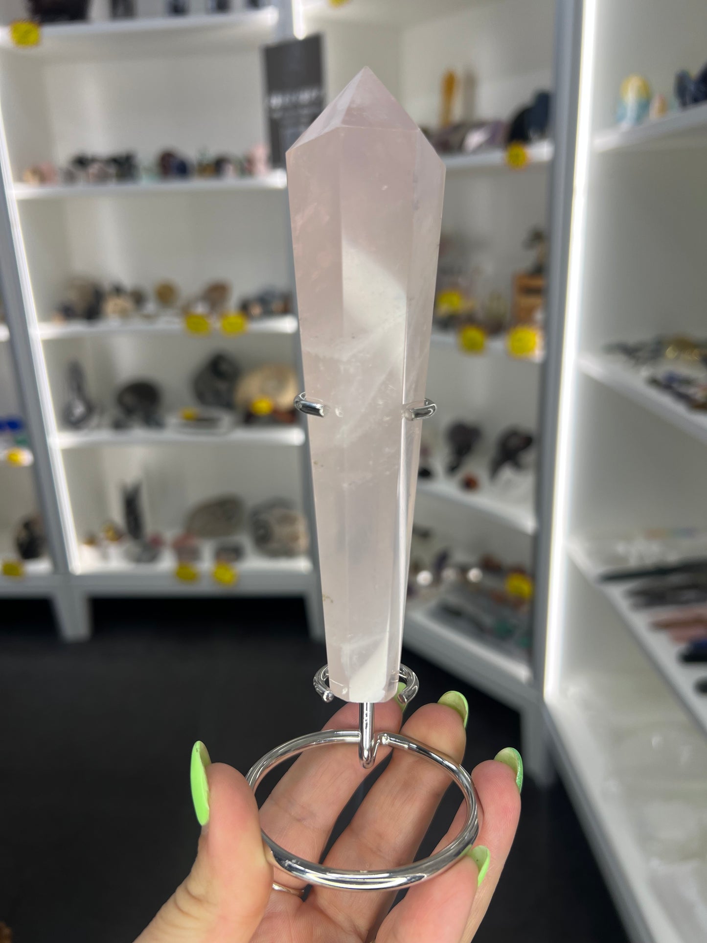 Rose Quartz Wand with Stand