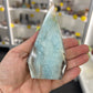Caribbean Calcite Faceted Freeform