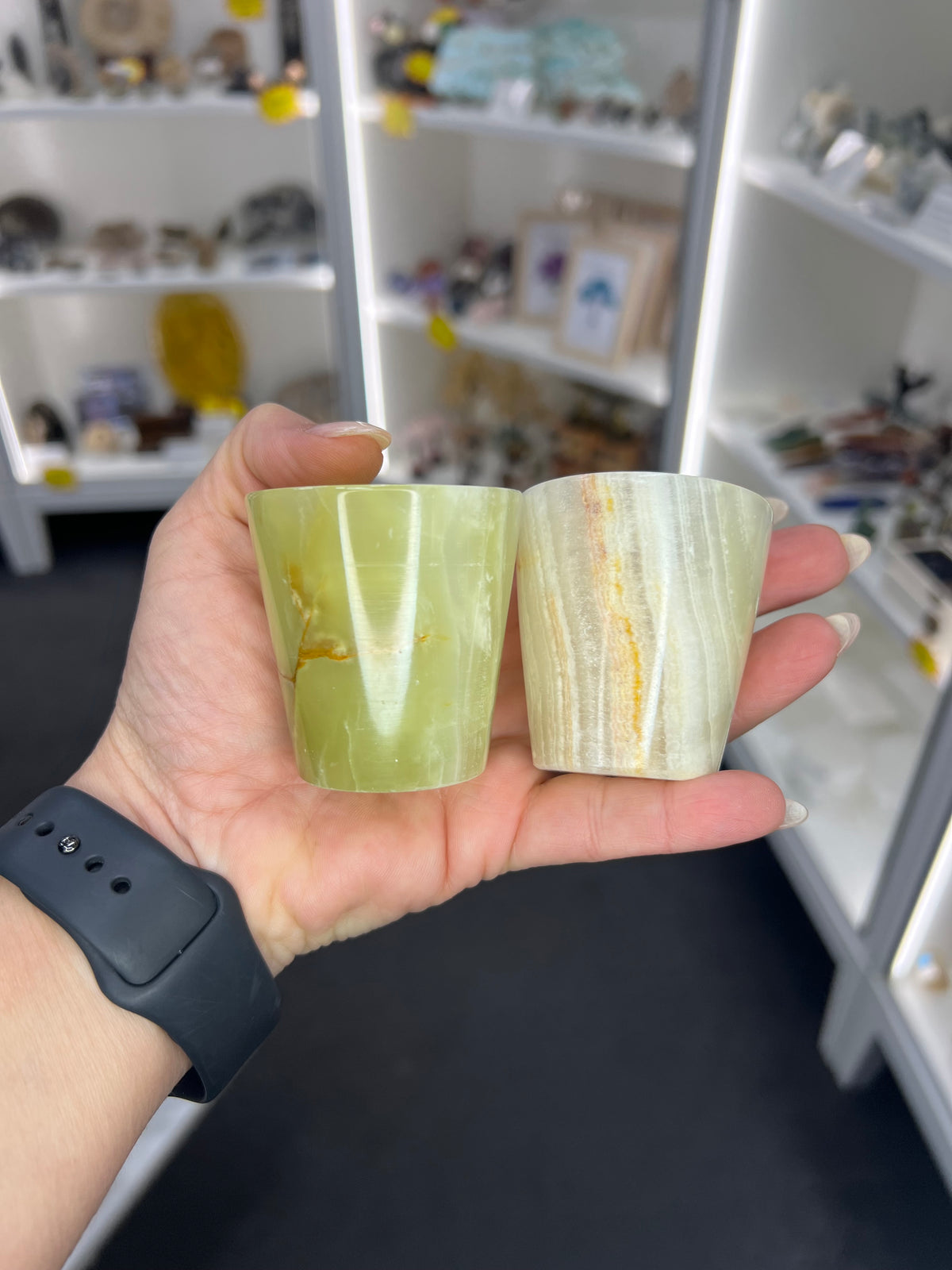 Green Onyx Shot Glass