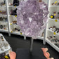 Amethyst Cluster Specimen on Stand