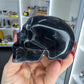 Black Fluorite Skull (UV Reactive)