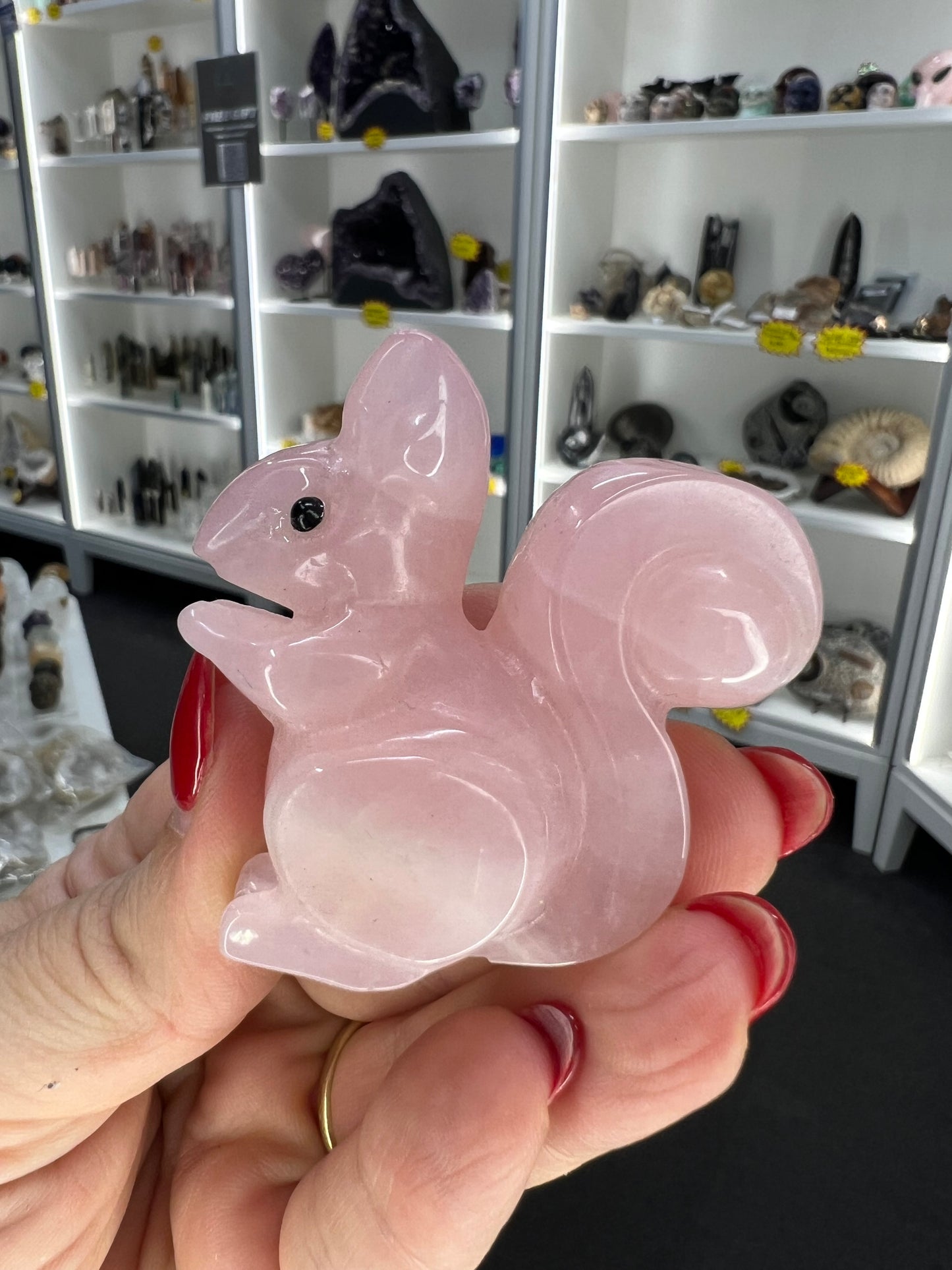 Rose Quartz Squirrel