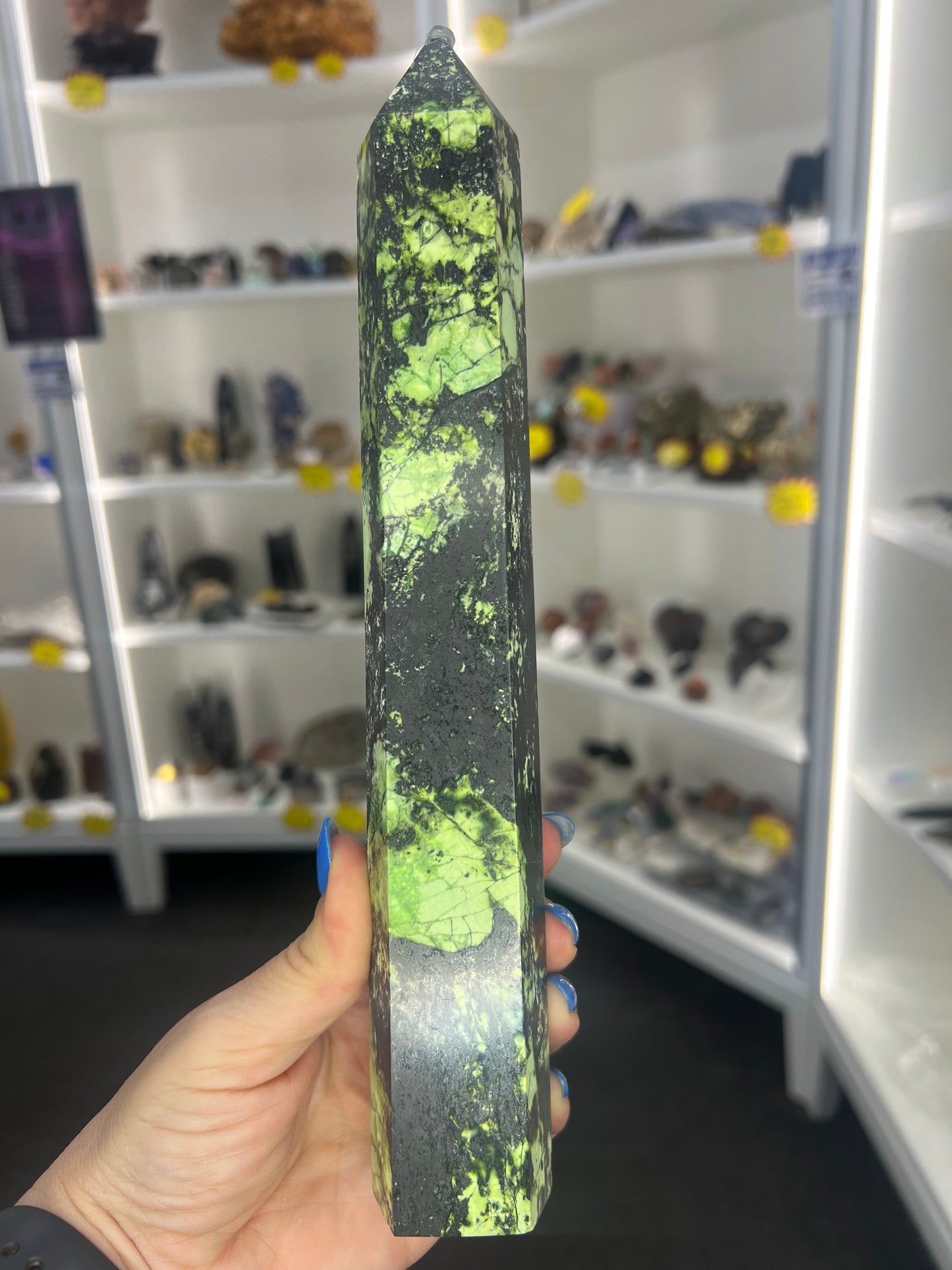 Shungite x Green Opal Tower