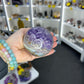 Crazy Lace Amethyst Sphere on Stand