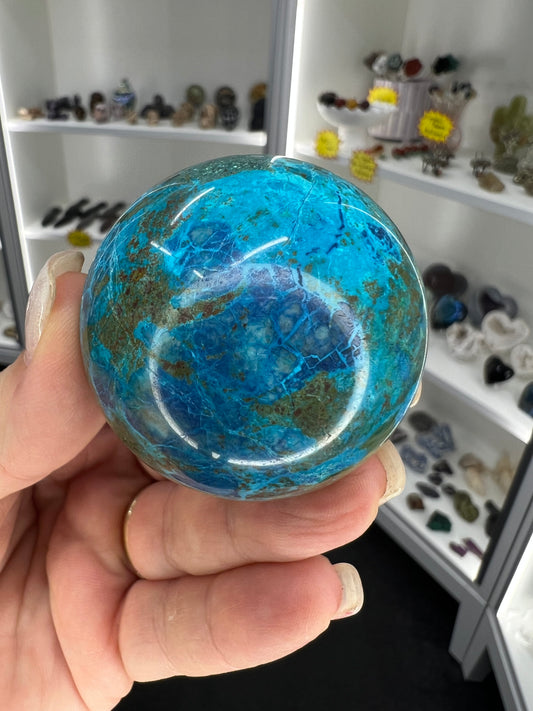 Phoenix Turquoise Sphere with Stand