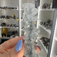 Apophyllite on Blue Chalcedony