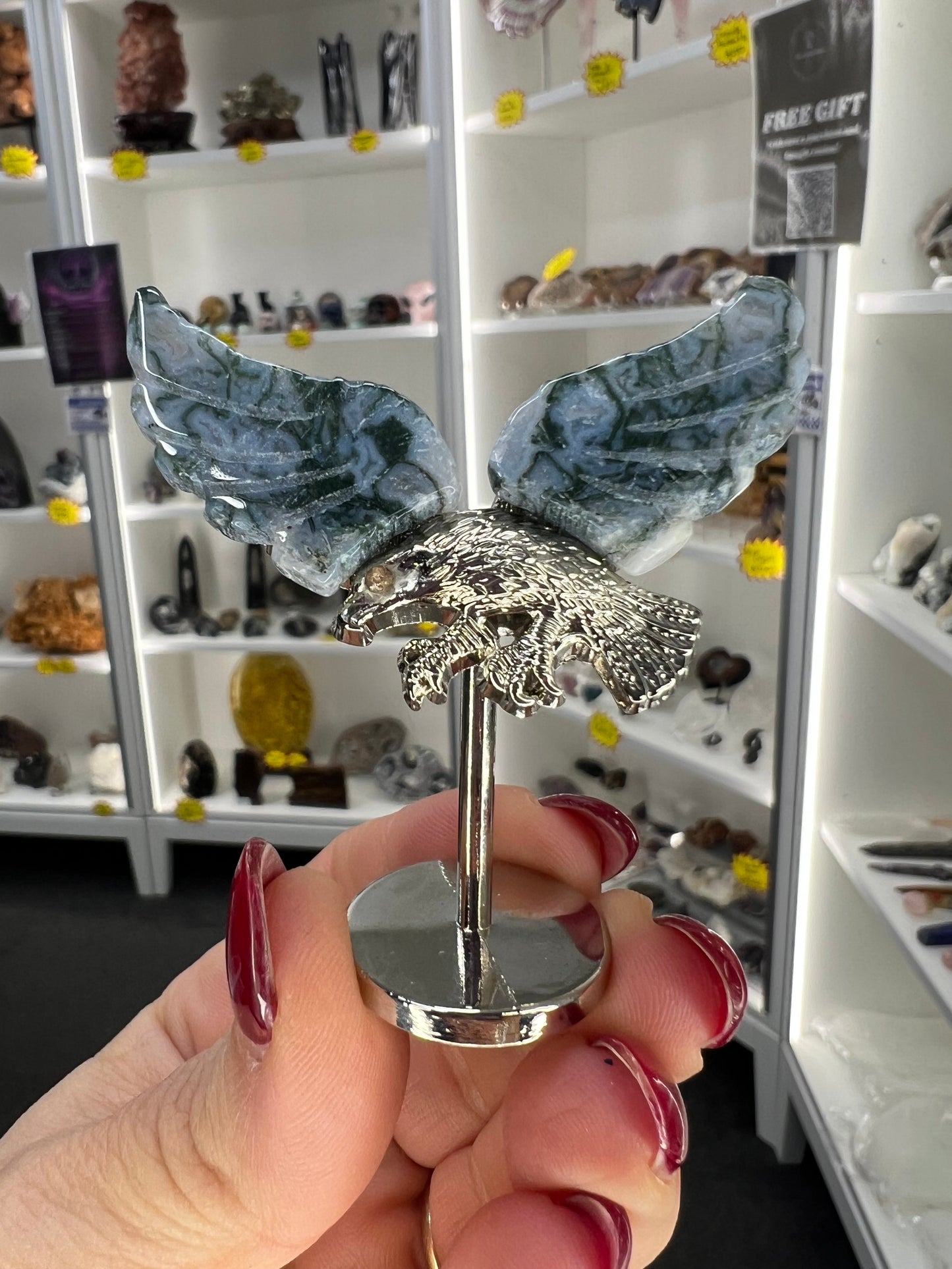Moss Agate Eagle