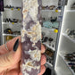 Black Flower Agate Tower