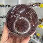 Red Onyx Sphere on Stand