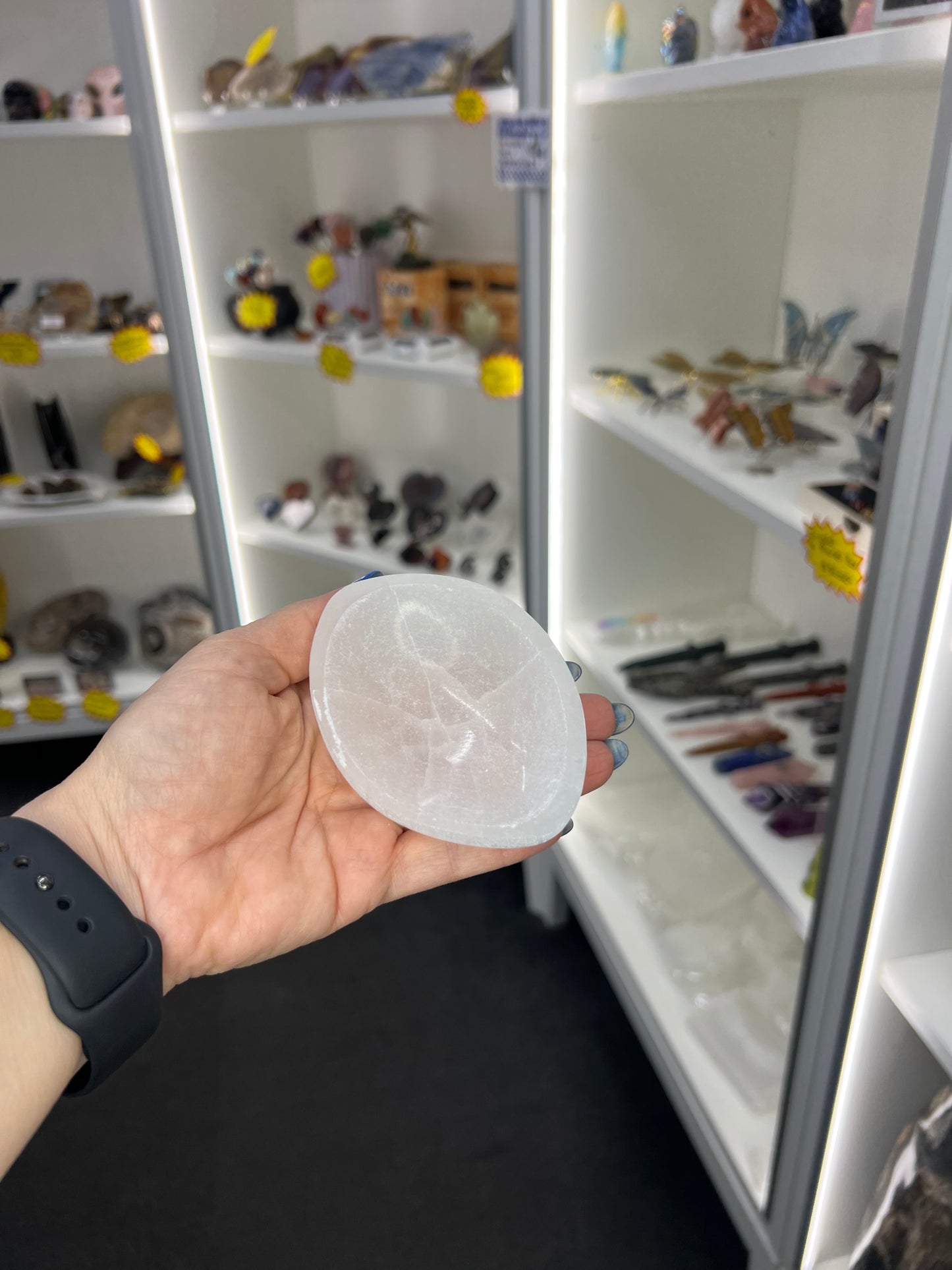 Selenite Oval Bowl