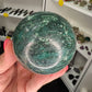 Green Mica Sphere with Stand
