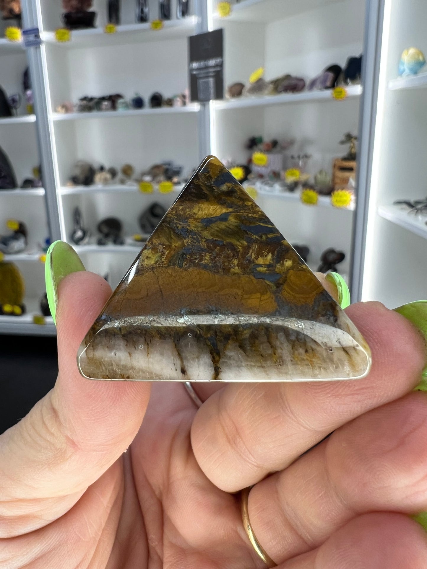 Tigers Eye Pyramid