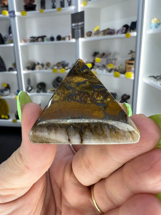 Tigers Eye Pyramid