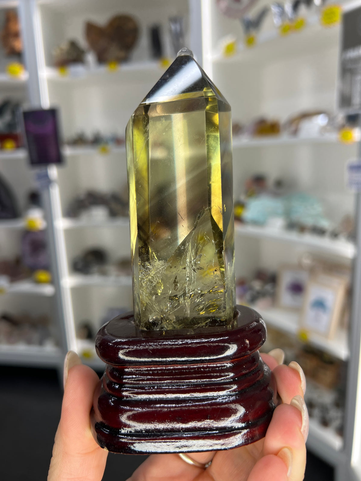 Citrine Tower on Stand